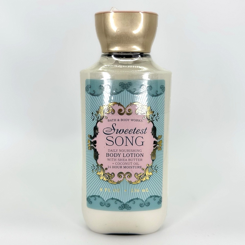 Bath & Body Works Sweetest Song Body Lotion 8oz Shea Coconut Oil 24Hr Moisture